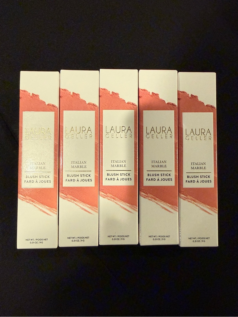 Laura Geller -Italian Marble Blush Stick 5 Pack BUNDLE (Shade-Dolce Vino)